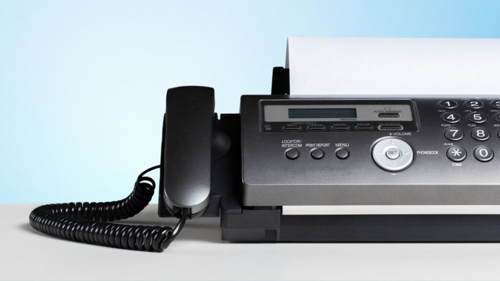 old fax machine