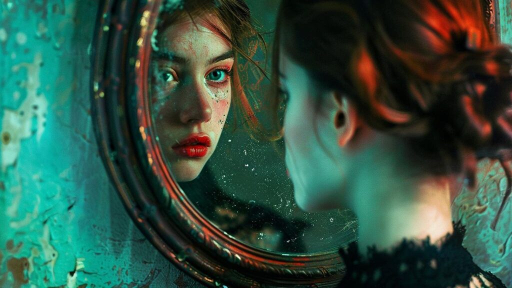 woman mirror