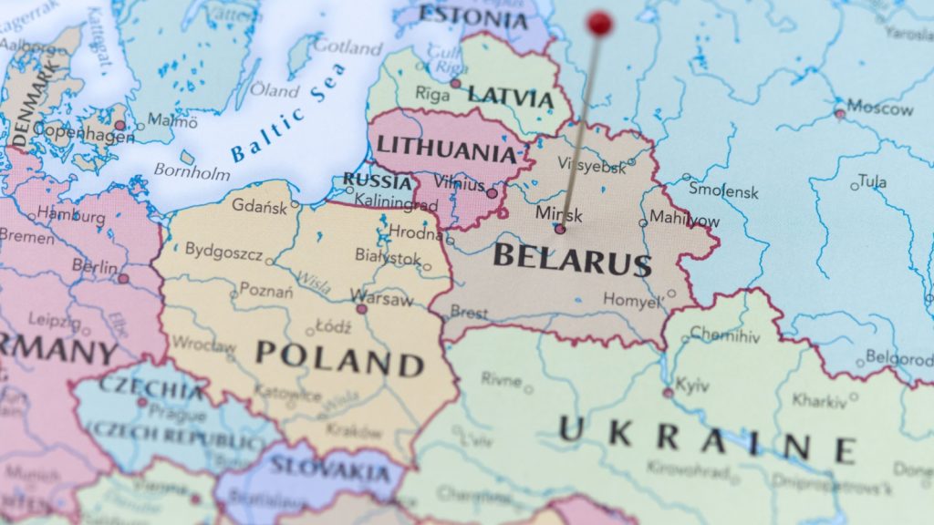 Minsk Belarus europe map